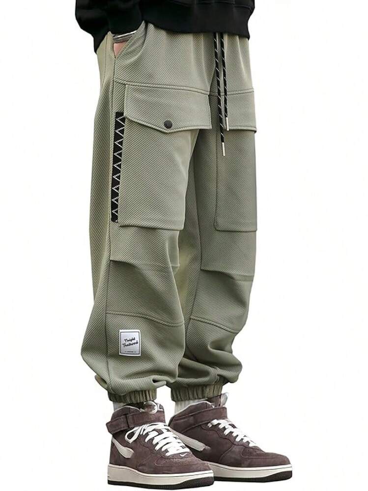 Men's Jogger Cargo Techwear Streetwear Ankle Casual Harem Pants With Pocket-2025 - Kr021 - View 1