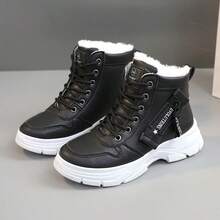 Ladies' 2025 New Winter Fleece - Lined, Waterproof, Non - Slip, Warm, Stylish And Versatile Women's Snow Boots