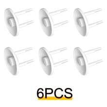 6 件/10 件欧盟插座盖 - 儿童电源插座插头，防止触电