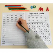 Lachilly 32 Pages Sight Words Vocabulary Practice Book For Kids Preschool Kindergarten Phonics Handwriting Workbook Learning & Spelling Educational Vocabulary Activity Book - Multicolor - View 10