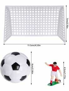18 piezas o 8 piezas Decoraciones para pastel de fútbol, Decoraciones para cupcakes de fútbol, Personajes de jugadores de fútbol para fiesta de cumpleaños de fútbol, fiesta deportiva, fiesta con tema de fútbol/soccer para hombres (Problemas de artesanía, el teñido de personajes es normal, no compre si le molesta)