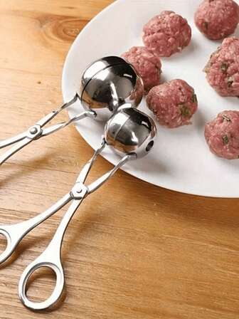 2pcs, Meatball Maker, 304 Stainless Steel Meat Baller, Kitchen Gadgets, Restaurant Kitchen Accessories