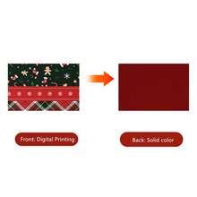 1PC Christmas Linen Table Mat Anti Slip And Heat-Insulating Holiday Decoration Tableware Mat Essential For Christmas Table Decoration