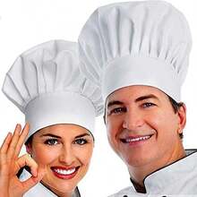 Gorro de chef ajustable unisex para cocinar, asar a la parrilla para adultos y niños - Multicolor - Ver 2