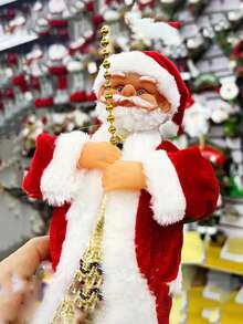 1件圣诞攀爬绳圣诞老人圣诞树装饰吊坠，趣味圣诞礼物，圣诞电动攀爬圣诞老人 - 彩色 - 查看 2