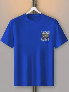 Camiseta de manga corta casual con estampado para hombres, de moda para el verano