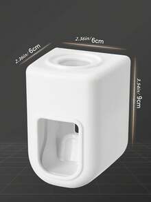 1pc Automatic Toothpaste Dispenser & Toothbrush Holder, Wall-Mounted Toothpaste Squeezer, Bathroom & Kitchen Tool