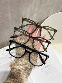 3 sztuki kwadratowych oprawek do codziennego noszenia okularów optycznych, okulary w stylu kampusu, podkreślające urodę, na letnie wakacje na plaży, na zewnątrz, w podróży