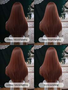 alicegarden Forehead Lace Curly Wig, Mid Cut Style, Red Long Rolled Wig, 32 Feet Long, Natural And Realistic Wig For Daily Use