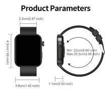Men Women Sports Smart Watch, 1.85-Inch HD Screen, Wireless Call, Step/Calorie/Distance Counting, Information Reminder, Weather Forecast, Multiple Dial, Music Playback Control, Stopwatch, For Android/IOS Smartwatch - Rose Gold - View 7