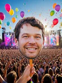 1/3/5/10pcs Custom Heads On A Stick Face On A Stick, Custom Bachelorette Party Decor Big Head Face Cutouts Bridal Party Props Fat Head Custom Face Fan Suitable For Various Parties Such As Birthday Celebrations, Weekend Barbecues And Cocktail Parties Parties, , Colorful, Cute, Adorable, Funny, Kawaii, Y2K, Stylish, Unisex