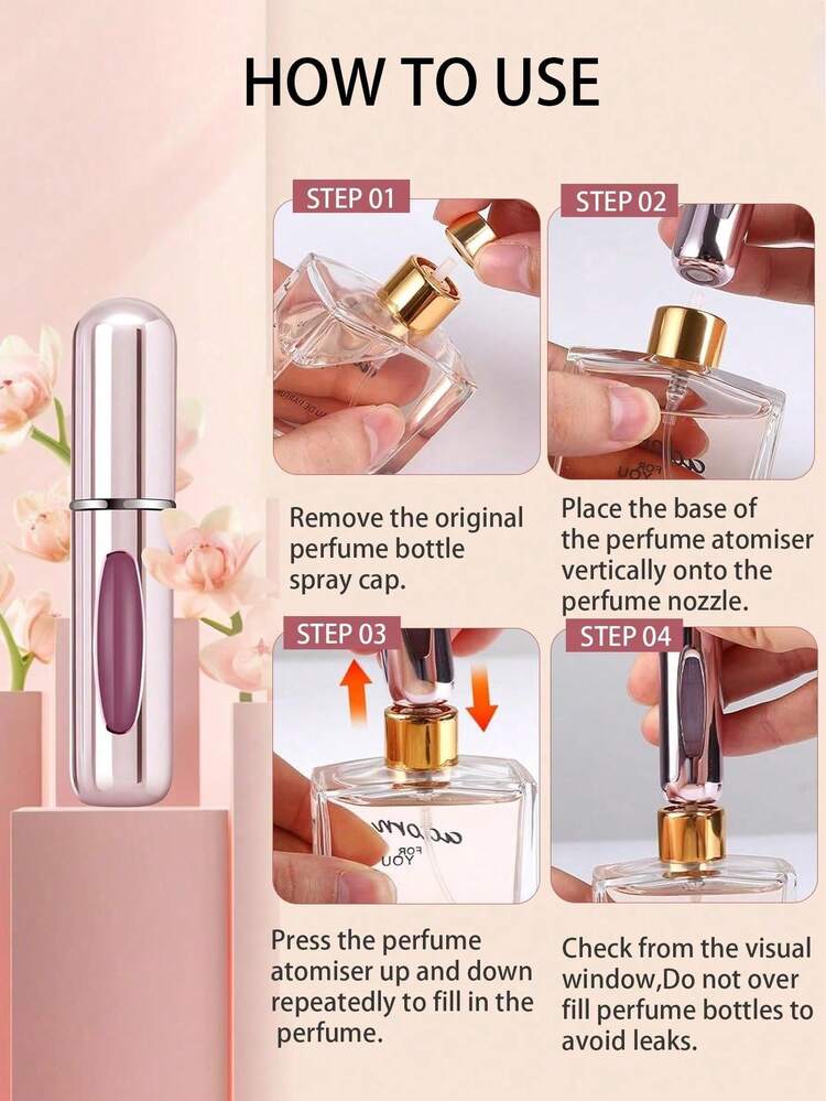 1pc/3pcs Perfume Sub Packaging Bottle,Perfume Receiver,Perfume Pump Box,Portable Mini Refillable Perfume Spray Bottle,Portable Dating Empty Perfume Container,Perfume Spray Reusable Travel,Travel Spray Bottle, Pocket Perfume Bottle,Business Travel Perfume Pump Box,Bathroom Travel Perfume Receiver,Suitable For Travel,Business Travel - Multicolor - View 9