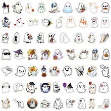 60 片可爱贴纸万圣节贴纸鬼贴纸万圣节装饰万圣节礼物万圣节玩具万圣节派对装饰乙烯基防水贴纸用于日记电脑剪贴簿行李水瓶手机 - 多色A - 查看 6