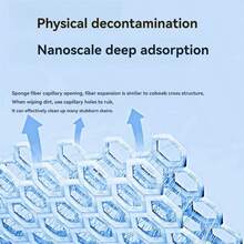 3-Layer Nano Sponge Cleaning Tool, High Density Cleaning For Ship Decks