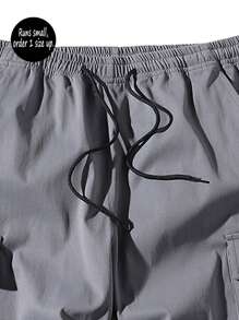 Men's Loose Casual Lightweight Cargo Shorts, Runs Small, Order 1 Size Up