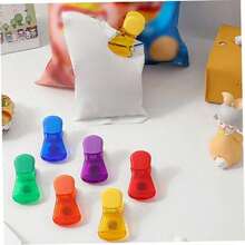 Magnetic Chip Clips 1pc Chip Clips Bag Food Transparent Bag For Chips Multi-Function Colorful Food