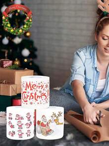 1 rouleau, papier toilette thème de Noël festif - Père Noël, renne et designs d'arbre de Noël mignons et de bandes dessinées, papier hygiénique doux pour la salle de bain, idéal pour les célébrations de Noël et des fêtes, cadeau de fête de Noël, décoration de fête de Noël
