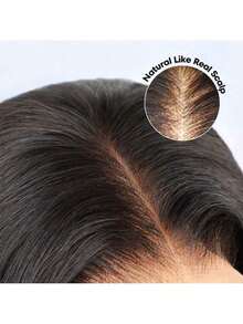 5x5 Glueless Wigs Human Hair Bone Straight HD Transparent Lace Closure Wig No Glue Lace Front Wig Pre-Plucked Pre-Cut 5x5 Glueless Human Hair Wigs Halloween Wigs Dress Up Wig - Natural Black - 查看 5