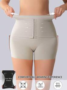 Tummy Control Panties Seamless High Waist Shaping Panties Slimming Waist Trainer Body Shaper Shapewear For Women Underwear Women's Underwear Sheath Flat Belly Woman Lingerie Briefs Butt Lifter - Apricot - View 8