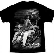 Men'S David Gonzales Art DGA Dead End Ride Or Die T Shirt All-Season Casual Wear For Gym, Outdoor & Parties - Perfect Gift - 黑色 - 查看 1