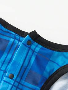 Christmas Family Pajamas Matching Set, Letters Tree Print T-Shirt With Plaid Pants Sleepwear Loungewear