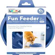 Outward Hound Fun Feeder Slo Bowl, Medium Slow Feeder Dog Bowl, 2 Cups, Blue (Pack Of 12) - ColorA - 查看 2