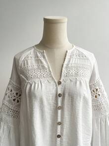 Rusttydustty Camicia casual a maniche lunghe di dimensioni standard per le donne, adatta per vacanze boho, Pasqua, spiaggia, festival musicali alle Hawaii, vacanze tropicali