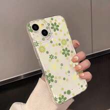 Fundas para Teléfono con Patrón de Flores Verdes Frescas para  16/ 16 Pro/ 16 Plus/ 16 Pro Max/ 15/15Plus/15Pro/15ProMax,  14/14Plus/14Pro/14ProMax,  13 /13Pro/13ProMax, 12/12Pro/12ProMax, 11/11/11Pro Max - Color mezclado 1-1174 - Ver 5