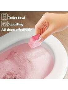 18pcs Powerful Odor Removing Toilet Cleaning Tablets, Toilet Cleaner Effervescent Tablets, High Efficiency Descaler, Toilet Cleaner And Toilet Effervescent Tablets, Suitable For Toilet Seats. Also Suitable For Washing Machines. - Multicolor - View 7