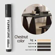 1pc Wood Grain 12-Piece Touch Up Markers, Repair Pens For Restoring Scratches & Chips On Hardwood Composite Flooring, Waterproof & Smudge-Proof Filler Pen, Scratch Repair Marker