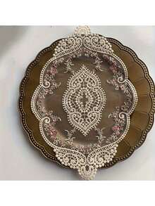 1pc Vintage French Lace Dining Table Mat, Home Decor