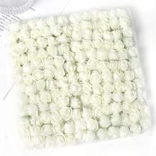 144pcs Artificial Mini Foam Rose Flower Bouquet Wedding Flower Decoration Scrapbooking Fake Flowers Wreath DIY Craft Gifts, Valentine's Day, Gift Birthday Graduation