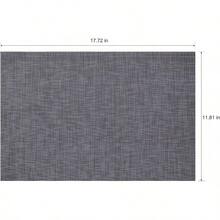 Washable Vinyl Placemats Set Of 4 For Indoor/Outdoor Use - A-black - View 9
