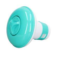 Flotador de Cloro para Piscina, Dispensador Automático de Productos Químicos Reutilizable, Altura 13 Cm, Tipo Flotante, Accesorio para Piscina Interiore - Celeste - Ver 10