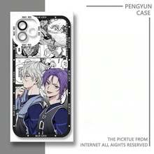 Funda de Seishiro de Japan Blue Lock compatible con  16e 11 12 13 14 15 16 Pro Max Plus XR XS Max 8 7 6 6S PLUS, funda suave de TPU transparente, compatible con funda de  17, funda de  17 Pro, funda de  17 Pro Max - S13122 - Ver 12