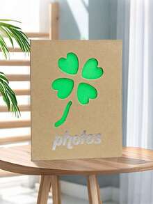 1 pezzo Album fotografico da 100 pagine da 6 pollici, con copertina in carta con intestazione, per conservare le foto, regalo creativo per la casa, album fotografico traforato, libro di archiviazione foto con tasche, adatto come regalo per gli amici