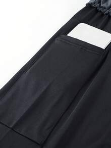 2pcs Outdoor Sports Running Pants Fitness Shorts With Side Pockets Spring - Dark Grey - View 7