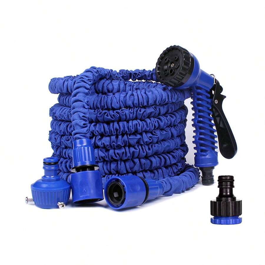 Manguera Expandible Flexible 30 Metros Con Aspersor Jardin FHM_MNG30DP - Azul - Ver 1