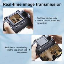 TOKQI Drone cuadricóptero E99 PRO 720P FPV con pantalla de control remoto y cámaras duales - Volteretas de 360°, retorno con un solo botón, video en tiempo real por WiFi, mantener altitud, adecuado para principiantes y adultos, diseño plegable (gran regalo para vacaciones) - Multicolor - Ver 5