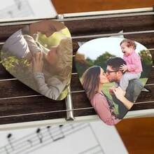1pc Customized Guitar Pick, Personalized Photo & Text Logo Guitar Pick, ABS Shape Stable & Durable, Heart & Large Triangle Guitar Pick, Suitable For Electric Guitar, Bass & Acoustic Guitar - Multicolor - View 10