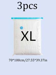 6/3/1pcs Minimalist Vacuum Compression Bags, Clear Airtight Storage Bags For Clothes, Bedding, Pants, Socks, Sweaters, Suitable For Home Closet, Wardrobe, Travel Luggage, Back To School, Halloween Costume Storage, Christmas Outfit Organization, Holiday Gifts