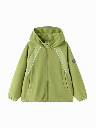 Balabala Kids Jacket 2025 Fall New Polar Fleece Anti-Static Top