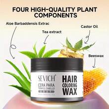 sevich Temporary Hair Color Wax For Men & Women - DIY Styling Wax (Easy Wash Out) | Mix & Create Custom Colors | Perfect For Theme Parties, Cosplay & Daily Fun - Brown - View 7