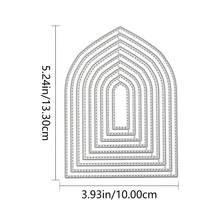 Geometric Bookmark Tag Metal Cutting Dies Die-Cut For Photo Album Card Making, DIY Handmade Scrapbook Crafts Stencil