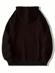 Ropa de béisbol con bandera estadounidense - Sudadera con capucha de béisbol - Negro - Ver 2