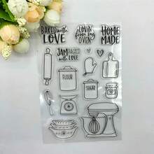 Troqueles De Corte Utensilios Cocina Con Estampador Transparente Plantillas Troqueladas Acero Carbono Para Hacer Tarjetas Decoración Álbumes Fotos Troqueles Corte Metal - 1 - Ver 3