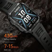 SENBONO Men's Smart Watch WithWireless Call (Make/Answer Call), Waterproof Outdoor Sport Smartwatch With LED Flashlight, Heart Rate Monitor Fitness Tracker,Camera Control,Music Control,Multi-Sport Modes Smartwatch For Android IOS - Black - View 11
