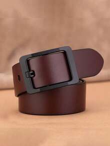 男士腰带加厚全粒面皮革男士腰带重型男士工作腰带男士腰带高硬度针扣适合青少年夏季休闲户外运动或度假旅行或毕业礼物或生日礼服配饰或日常穿着