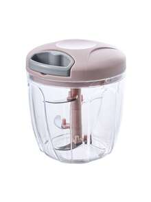 1件装手动食物加工蔬菜切碎器，便携式手拉式蒜蓉洋葱切碎器，蒜蓉研磨器，洋葱切碎器，洋葱切割器，蒜蓉切碎器，手动绞肉机，旋转式洋葱粉碎机，蔬菜切碎器，创意水果研磨器，绞肉机，便携式手拉式绞肉机