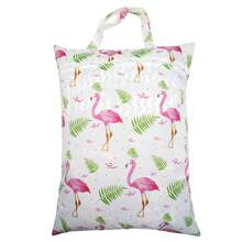Bolsa impermeável para fraldas de pano, tamanho G, reutilizável, com bolso único com zíper, ideal para viagens, praia, piscina, creche, para guardar itens contaminados do bebê, roupas de ginástica, maiô ou roupas molhadas. Ótima opção de presente para mulheres, especialmente para o Natal. Ideias de presentes para mulheres.